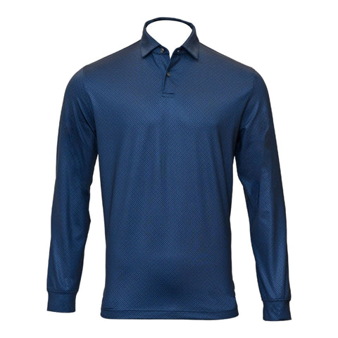 Diamond Print Poloshirt Herren
