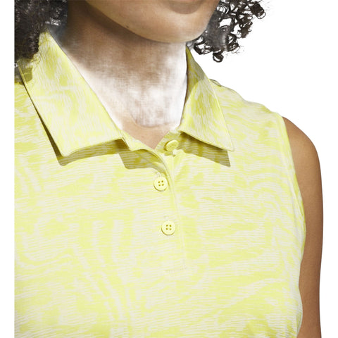 Ultimate365 Jacquard Sleeveless Polo Damen