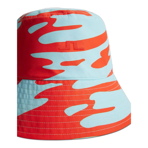 Rosa Print Bucket Hat Damen