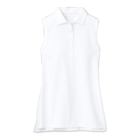 Banded Sport Mesh Button Polo Damen