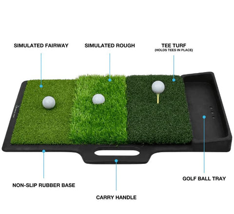 Tri-Turf Hitting-Mat mit Ballablage