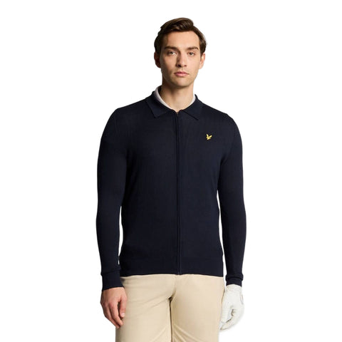 Lightweight Knitted Collared Cardigan Herren