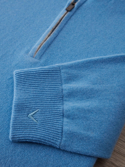 Premium Luxe Cashmere 1/4 Zip Pullover Herren