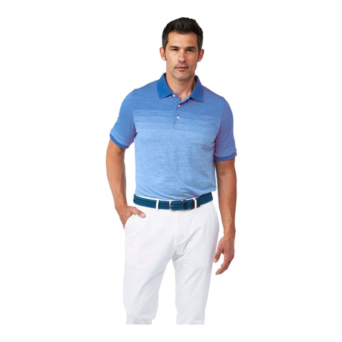 Melange Fading Poloshirt Herren