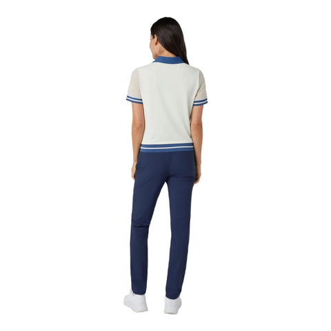 Waist Length Colourblock Polo Damen