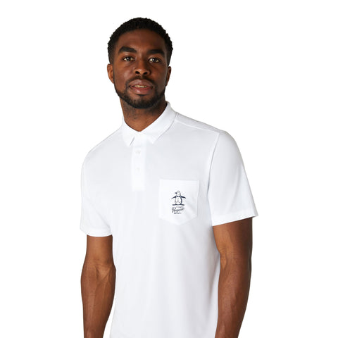 Quiet Please Graphic Oxford Polo Herren