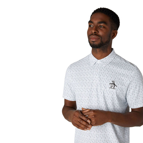 All-Over Golf Ball Print Golf Poloshirt Herren