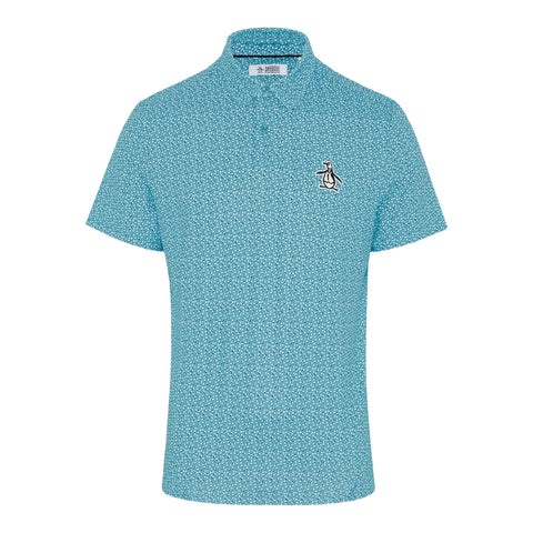 All-Over Golf Ball Print Golf Poloshirt Herren