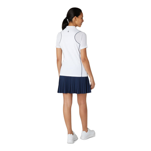 Mesh Sleeve Frontzip Shirt Damen