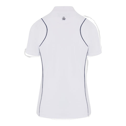 Mesh Sleeve Frontzip Shirt Damen