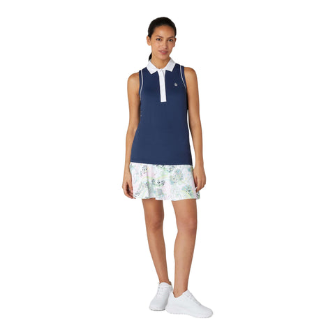 Colour Block Meshback Poloshirt Damen