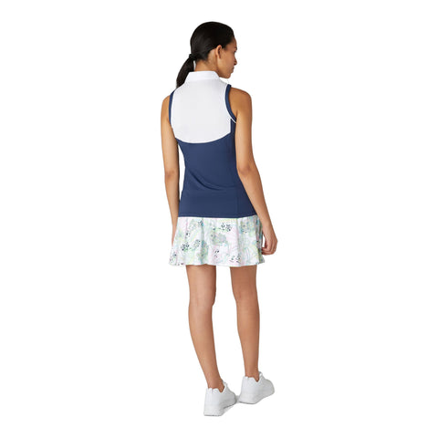 Colour Block Meshback Poloshirt Damen