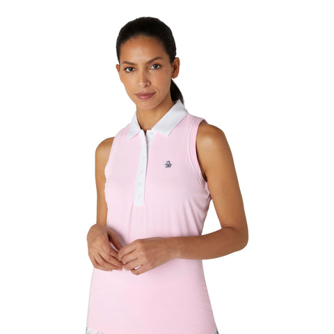 Colour Block Meshback Poloshirt Damen