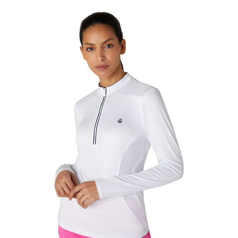 Longsleeve 1/4 Zip Layering Sweater Damen