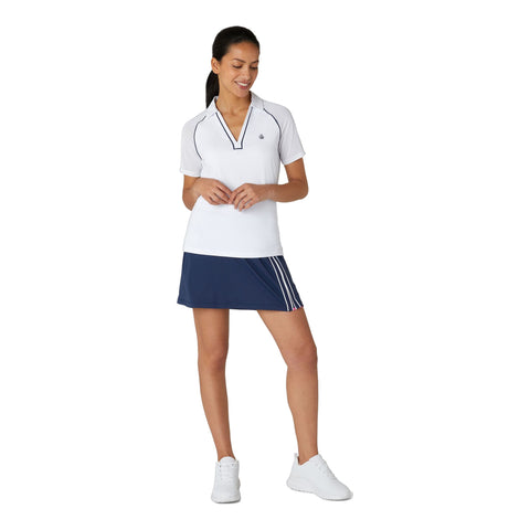 V-Neck Colour Polo Damen