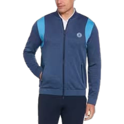 Full Zip Bomber Colour Block Jacke Herren