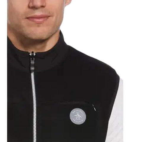 Full Zip Mixed Media Vest Herren
