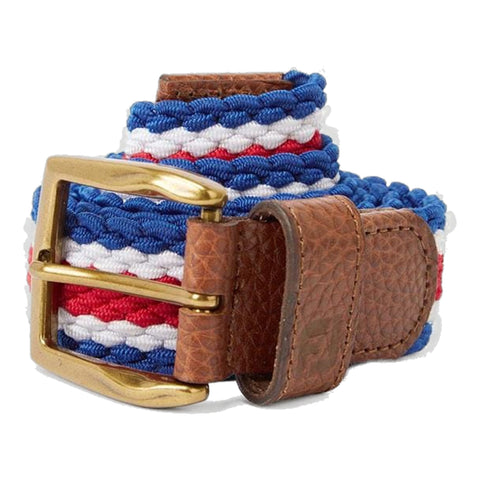 Gürtel Striped Herren Twilight, Racing Red, White Herren