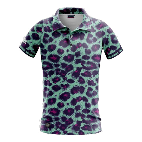 Leopard Golfpolo Damen