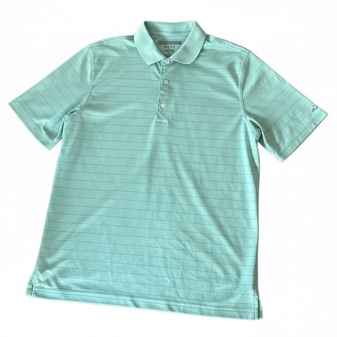 Piece Dye Heather Stripe Jersey Polo Herren