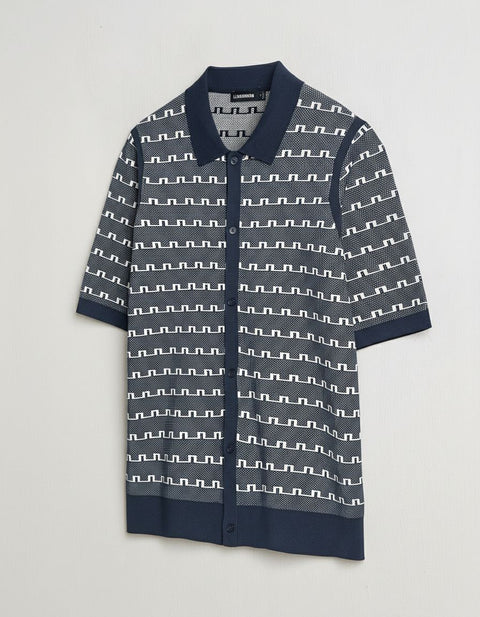 3D Bridge Monogram Poloshirt Herren