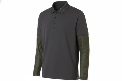 Polo LS Printed Sleeve Polo Herren