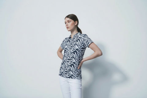QuickDry Lens Printed Mesh Polo Damen