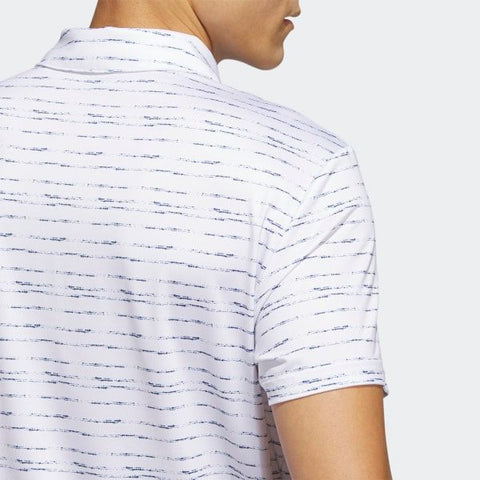 Stripe Zip Golf Polo Shirt Herren