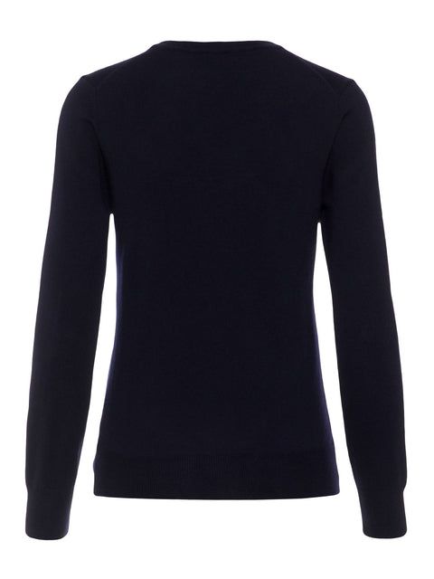 W Amaya True Merino Sweater Navy Damen