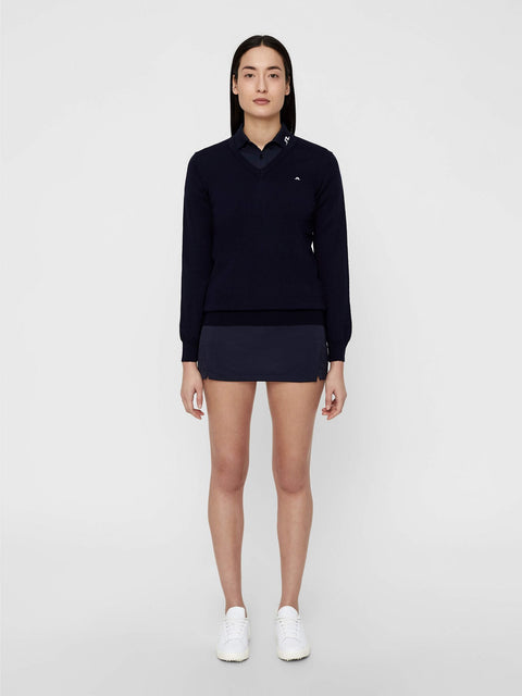 W Amaya True Merino Sweater Navy Damen