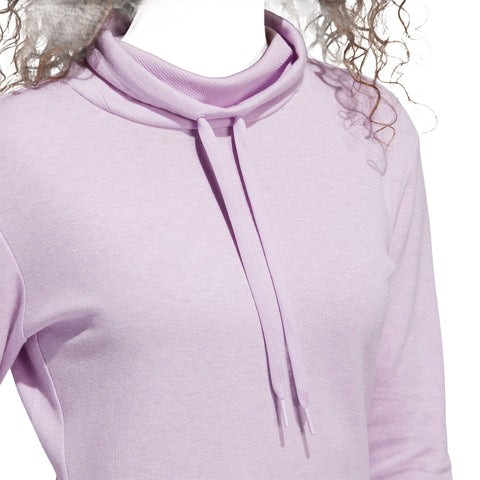 Melange High Mock Golf Pullover Damen