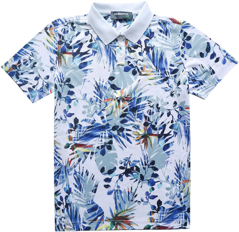 June Hawaii Print Poloshirt Damen
