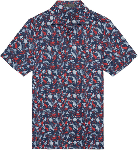 Palm Fronds Tech Piqué Poloshirt Herren