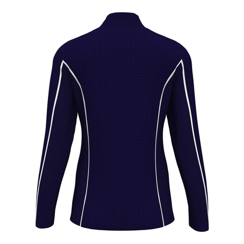 Longsleeve Textured 1/4 Zip Sweater Damen