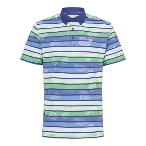 Original Resort Stripe Print Golf Polo Herren
