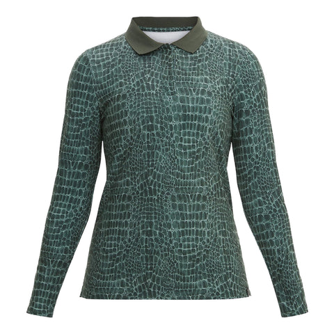 Sia Golf Polo Langarm Crocco Damen