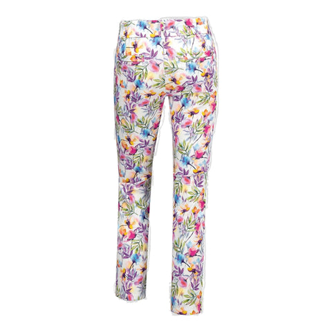 Lucy-CR Summer Flowers WR 7/8 Golfhose Damen