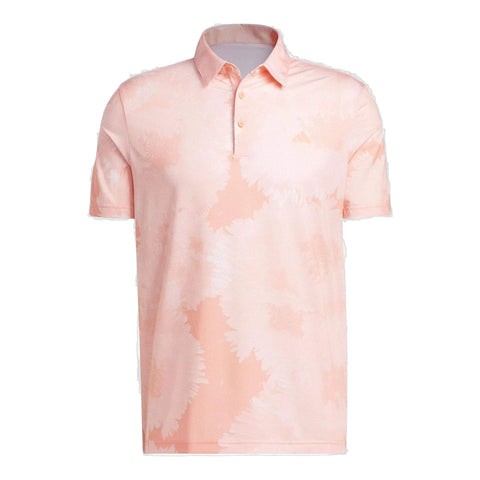 Flower Mesh Poloshirt Herren