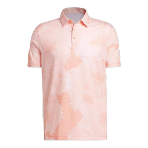 Flower Mesh Poloshirt Herren