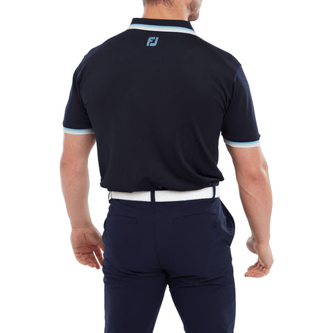 Solid Trim Poloshirt Herren