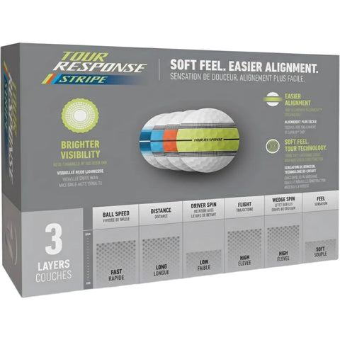 Tour Response Stripe Golfbälle