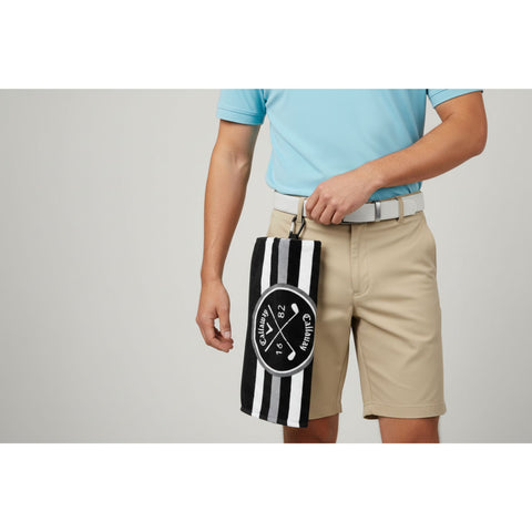 TW CART TOWEL 16X24 BLK/WHT/CHRCL 20