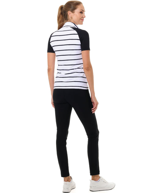 Sailor Print Golf Polo Damen