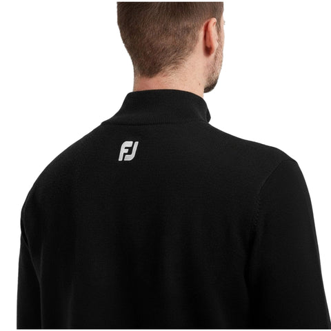 Wool Blend Lined 1/2 Zip Pullover Herren