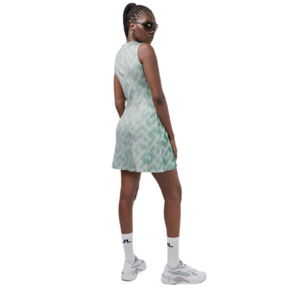 Textil-Oberbekleidung W Kleid 3D Golf Jilian Green 3D Bridge Mongram von J.Lindeberg im Golf Star Online Shop