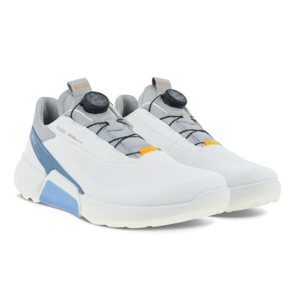 Schuhe Ecco Golfschuh Golf Biom H4 Herren White, Retro Blue von Ecco im Golf Star Online Shop