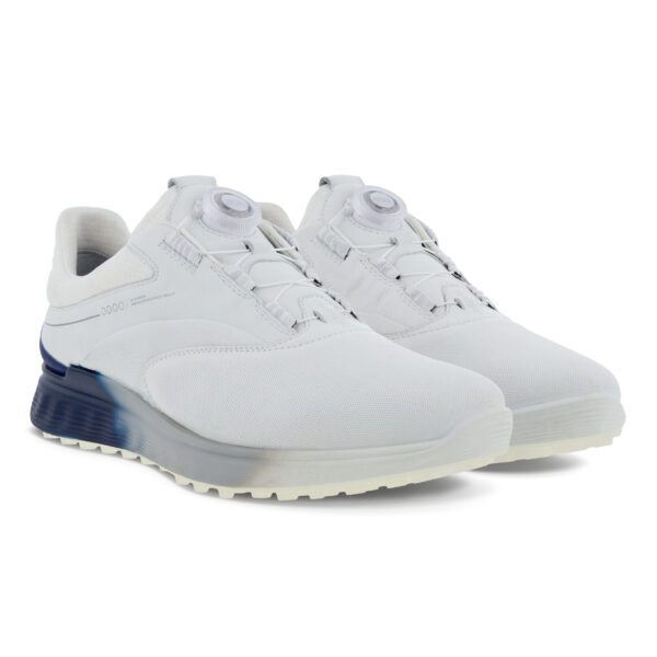 Schuhe Ecco Golfschuh Golf S-Three Herren White, Blue Depth, Bright White von Ecco im Golf Star Online Shop