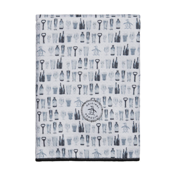 Towel Original Penguin Handtuch Tropical Postcard Waffel Bright White von Original Penguin im Golf Star Online Shop