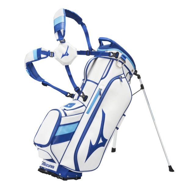 Standbags Mizuno Standbag Tour Stand Bag Weiß/Blau von Mizuno im Golf Star Online Shop