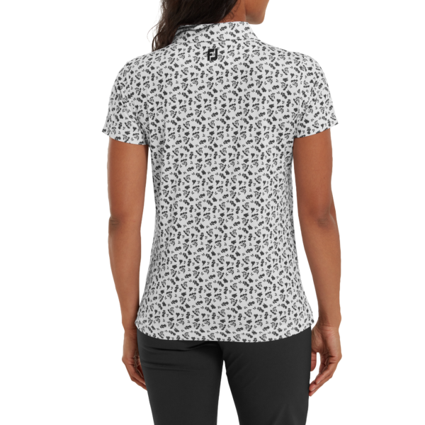 Textil-Oberbekleidung Footjoy Floral Print Polo Damen Weiß, Schwarz von Footjoy im Golf Star Online Shop